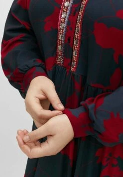 Sheego Jerseykleid - Weinrot Bedruckt -Sheego aad90396384a42bab14ff8b9129d3feb