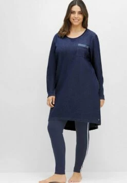 Sheego Nachthemd - Marine Blau