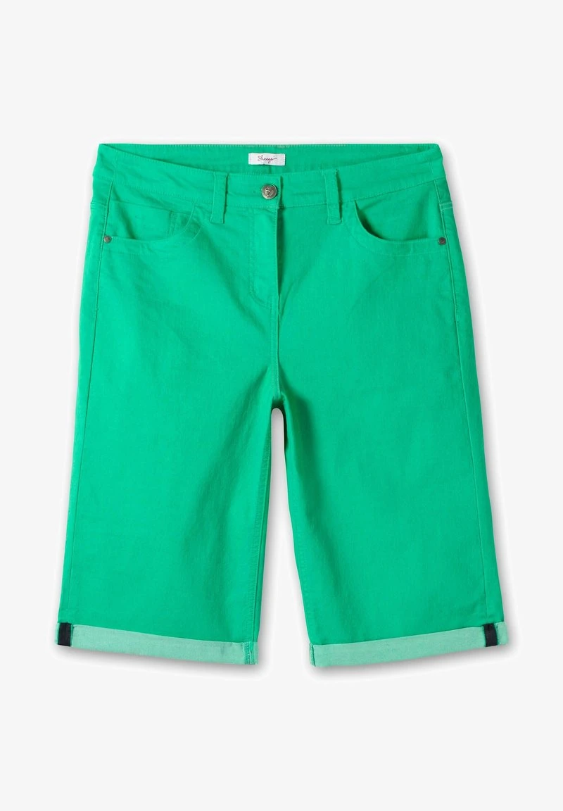 Sheego Jeans Shorts - Blattgrün 7 Sheego Jeans Shorts - Blattgrün – Bild 5