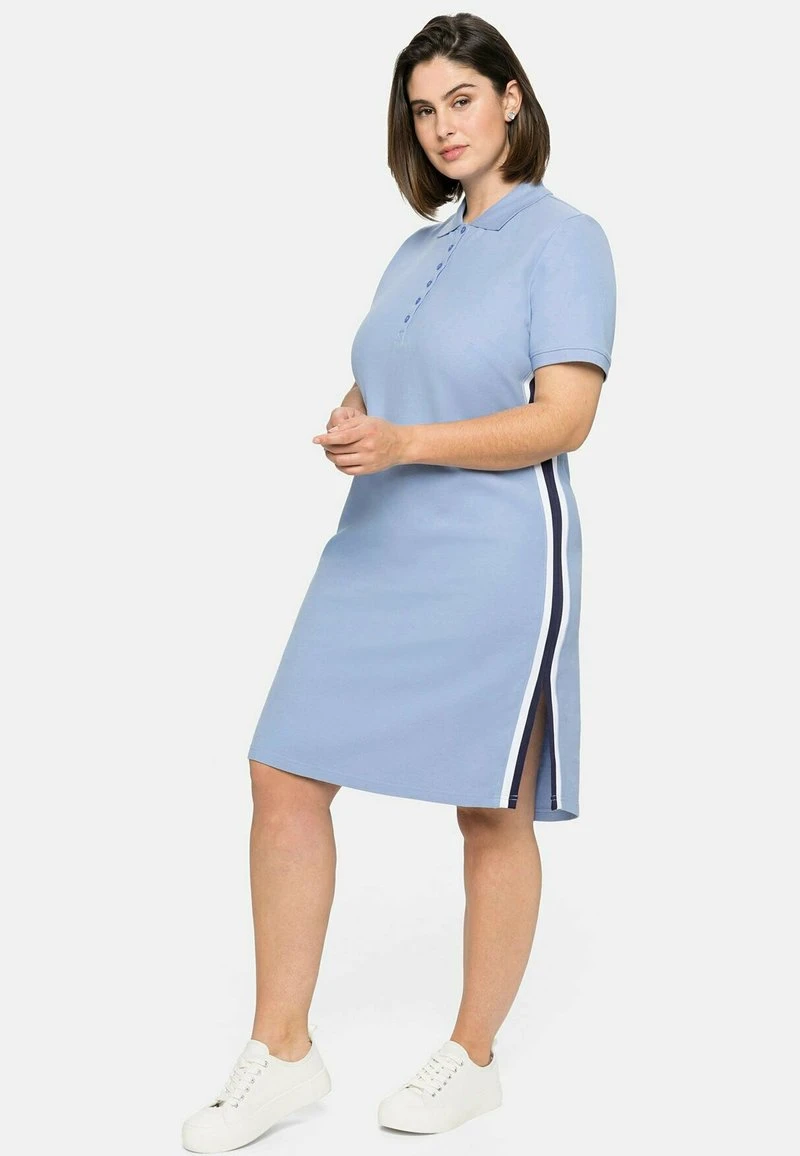 Sheego Blusenkleid - Mittelblau 3 Sheego Blusenkleid - Mittelblau