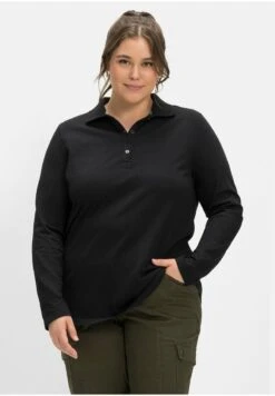 Sheego Poloshirt - Schwarz Meliert 13 Sheego Poloshirt - Schwarz Meliert -Sheego ac30b8935a7a4f7c9152277273e514ea 1