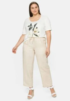 Sheego T-Shirt Print - Offwhite -Sheego ac81f08c68fa4eaeb6a66bb160854f83 1