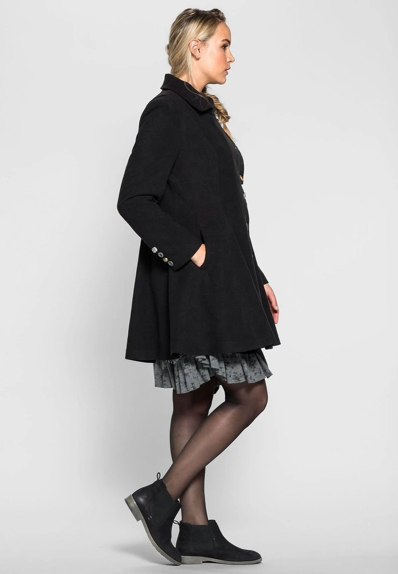 Sheego Kurzmantel - Schwarz 3 Sheego Kurzmantel - Schwarz