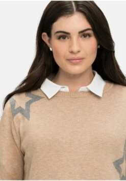 Sheego Strickpullover - Beigefarben Meliert 11 Sheego Strickpullover - Beigefarben Meliert -Sheego ace0bf185b6949e4bd127a2e251fa106