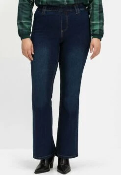 Sheego Jeans Bootcut - Dark Blue Denim