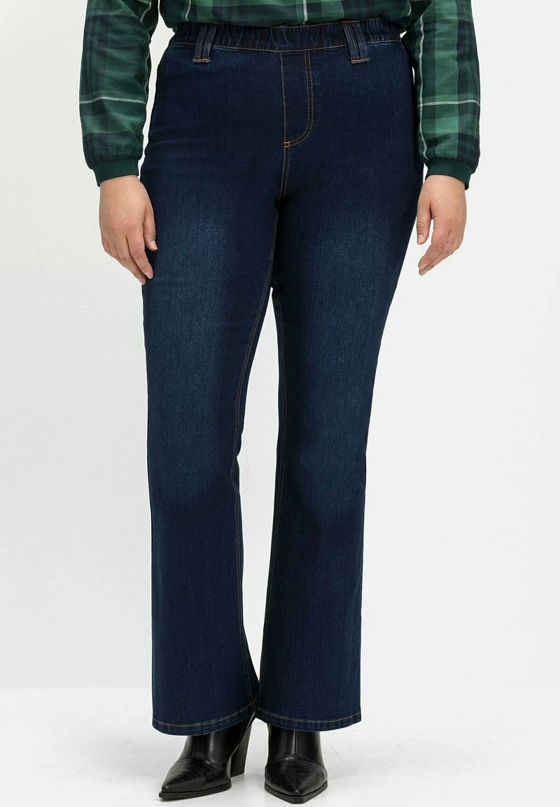 Sheego Jeans Bootcut - Dark Blue Denim 3 Sheego Jeans Bootcut - Dark Blue Denim