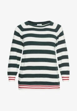Sheego RAGLAN - Strickpullover - Tiefgrün Offwhite 12 Sheego RAGLAN - Strickpullover - Tiefgrün Offwhite -Sheego added0e2d4a5415684dd86441d69f5df
