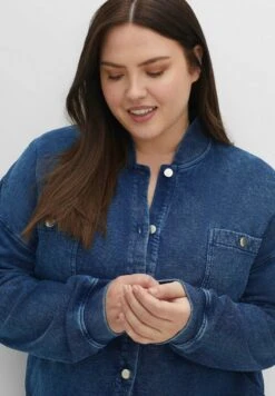 Sheego Jeansjacke - Nachtblau -Sheego ae43604272ec48369c75272e89c0304e