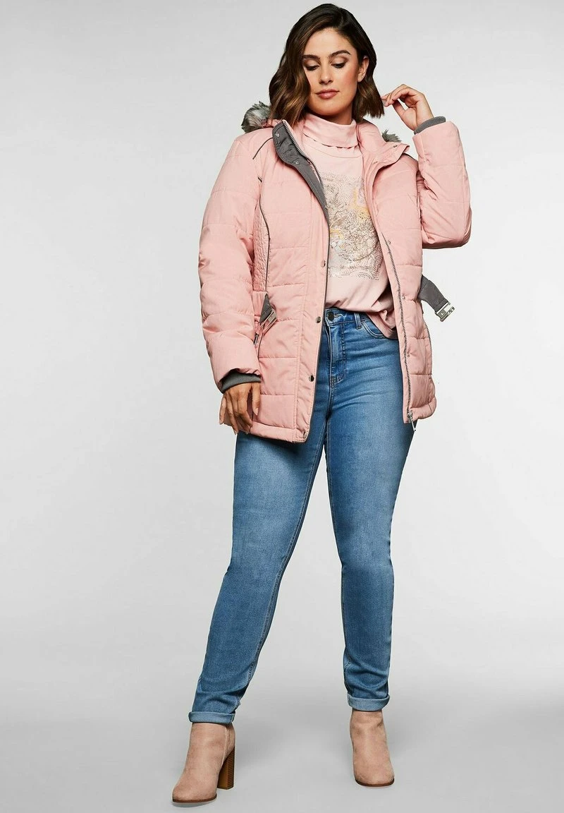 Sheego Wintermantel - Pastellrosé 4 Sheego Wintermantel - Pastellrosé – Bild 2