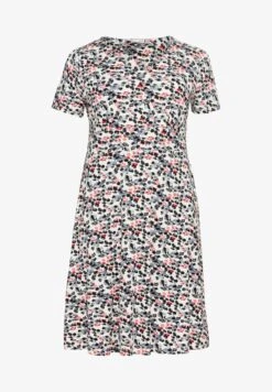 Sheego Jerseykleid - Weiß Bedruckt -Sheego af5cb5a43428472081cbfb30d6efb4fa