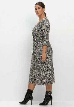 Sheego Jerseykleid - Schwarz Gemustert 10 Sheego Jerseykleid - Schwarz Gemustert -Sheego afdacb94a5cf47848a3e82ec83fef925