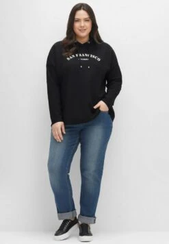 Sheego Kapuzenpullover - Schwarz -Sheego b0457b29e0df4cfebcadf74e76ec76d3
