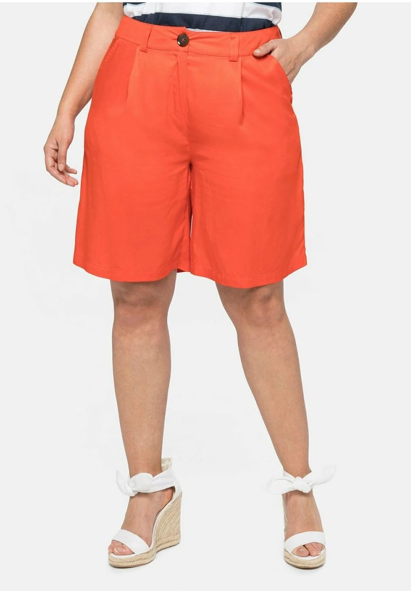 Sheego Shorts - Rotorange 3 Sheego Shorts - Rotorange