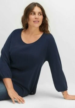 Sheego Langarmshirt - Nachtblau 10 Sheego Langarmshirt - Nachtblau -Sheego b17f6f6a24784820b40e4e9014225955