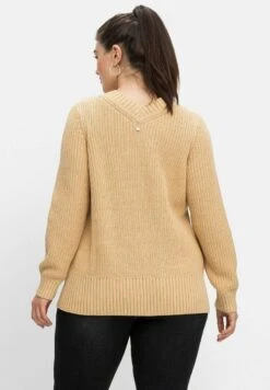 Sheego Strickpullover - Beigefarben Meliert 10 Sheego Strickpullover - Beigefarben Meliert -Sheego b1865cf66a704f4c9442604b663cc505