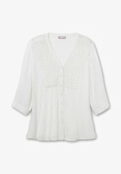 Sheego Hemdbluse - Weiß 12 Sheego Hemdbluse - Weiß -Sheego b1f6d0b397a443c68edc5f595089dc11