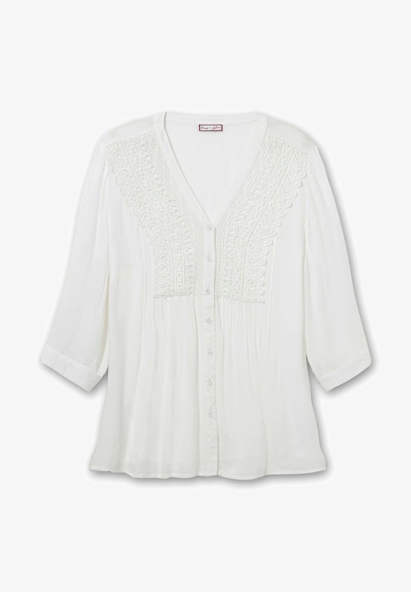 Sheego Hemdbluse - Weiß 7 Sheego Hemdbluse - Weiß – Bild 5