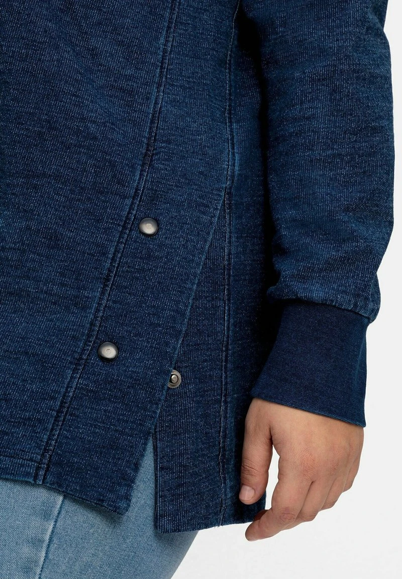 Sheego Kapuzenpullover - Dark Blue Denim 6 Sheego Kapuzenpullover - Dark Blue Denim – Bild 4