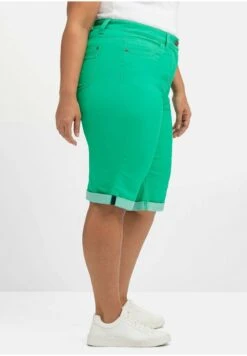 Sheego Jeans Shorts - Blattgrün 11 Sheego Jeans Shorts - Blattgrün -Sheego b52003a82c0442f7a48ad76a60623cd8