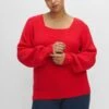Sheego Strickpullover - Mohnrot 2 Sheego Strickpullover - Mohnrot -Sheego b55cdd3c6e804ea78d2d8600d9d53adb