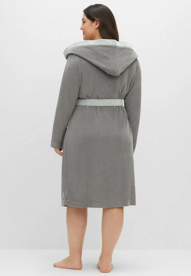 Sheego Bademantel - Grau 5 Sheego Bademantel - Grau – Bild 3