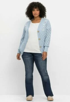 Sheego Strickjacke - Blau 9 Sheego Strickjacke - Blau -Sheego b7703f4c1da34cb4b83865bcc8a541b5