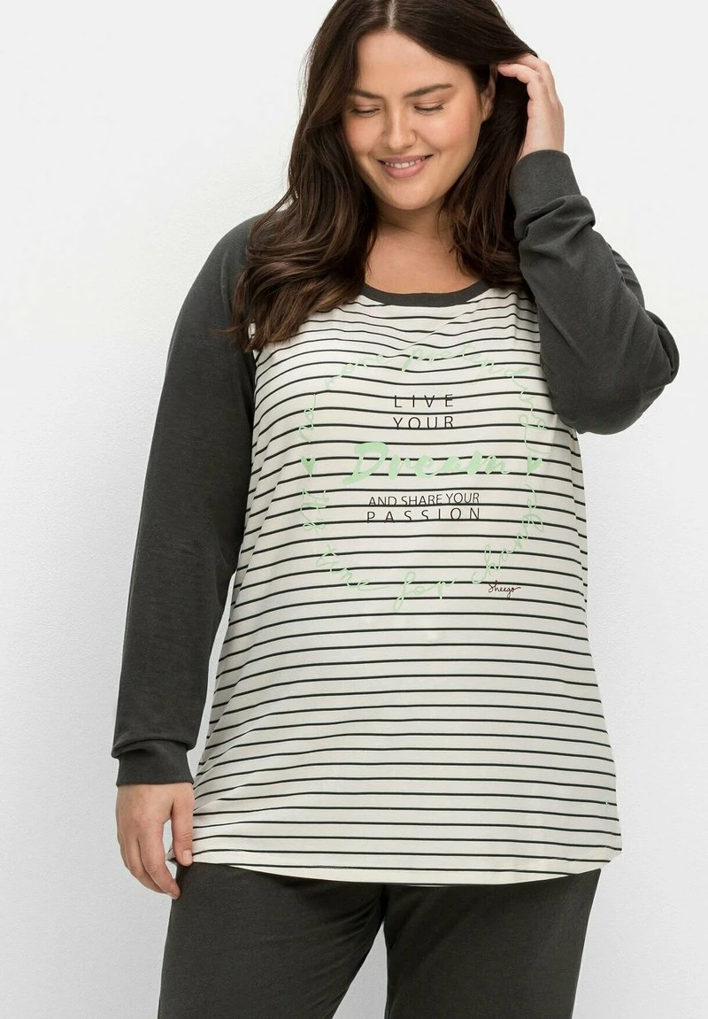 Sheego SET - Nachtwäsche Set - Anthrazit Meliert 5 Sheego SET - Nachtwäsche Set - Anthrazit Meliert – Bild 3