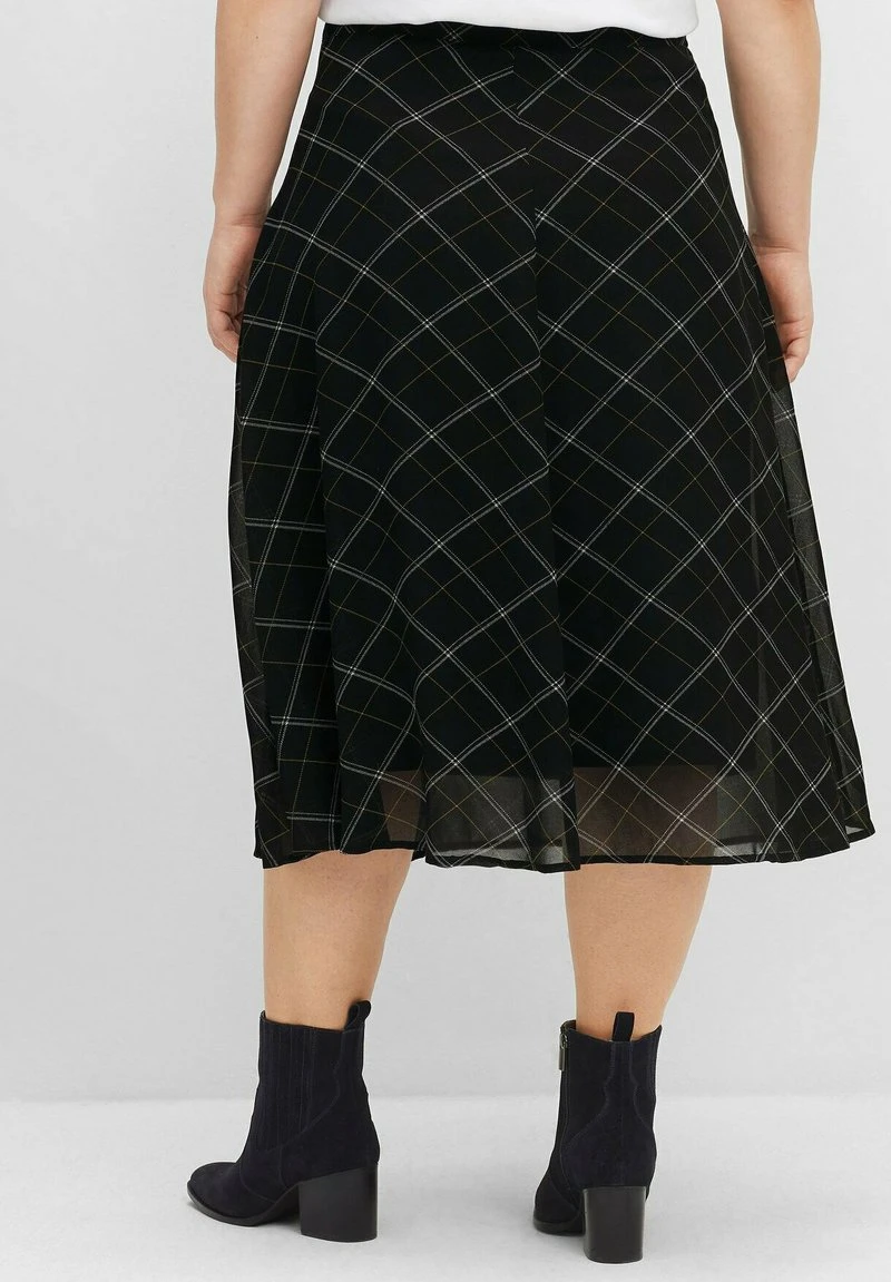 Sheego A-Linien-Rock - Schwarz Gemustert 5 Sheego A-Linien-Rock - Schwarz Gemustert – Bild 3