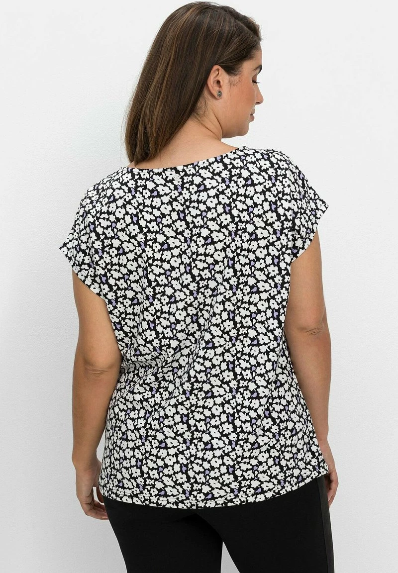 Sheego T-Shirt Print - Schwarz Gemustert 5 Sheego T-Shirt Print - Schwarz Gemustert – Bild 3