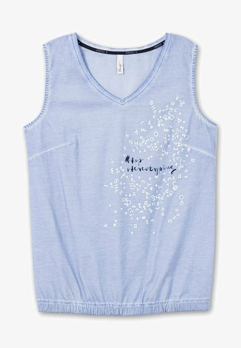Sheego Top - Mittelblau 7 Sheego Top - Mittelblau – Bild 5