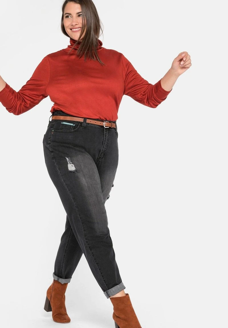 Sheego Jeans Relaxed Fit - Black Denim 4 Sheego Jeans Relaxed Fit - Black Denim – Bild 2