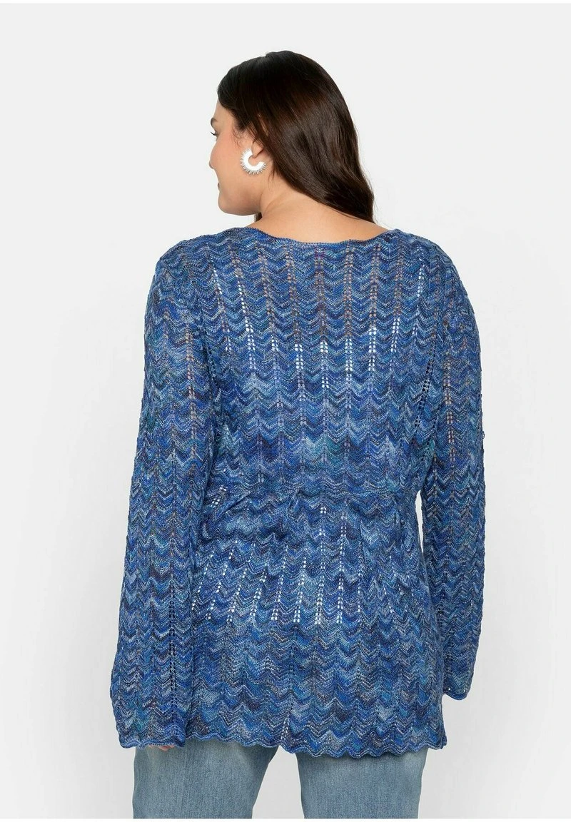Sheego Strickjacke - Blau Meliert 5 Sheego Strickjacke - Blau Meliert – Bild 3
