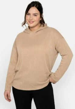 Sheego Kapuzenpullover - Camelfarben -Sheego bb512f95ce6046fe8a39234655ad7c99 1