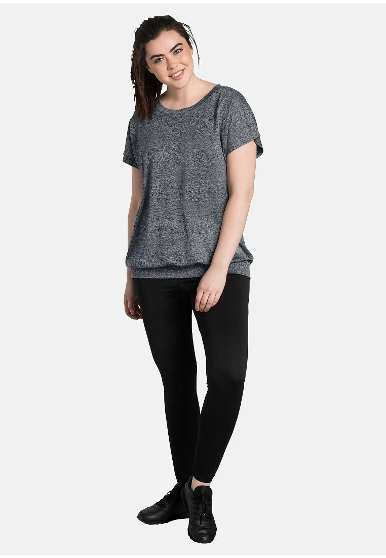 Sheego Sport T-shirt - Mottled Grey 4 Sheego Sport T-shirt - Mottled Grey – Bild 2