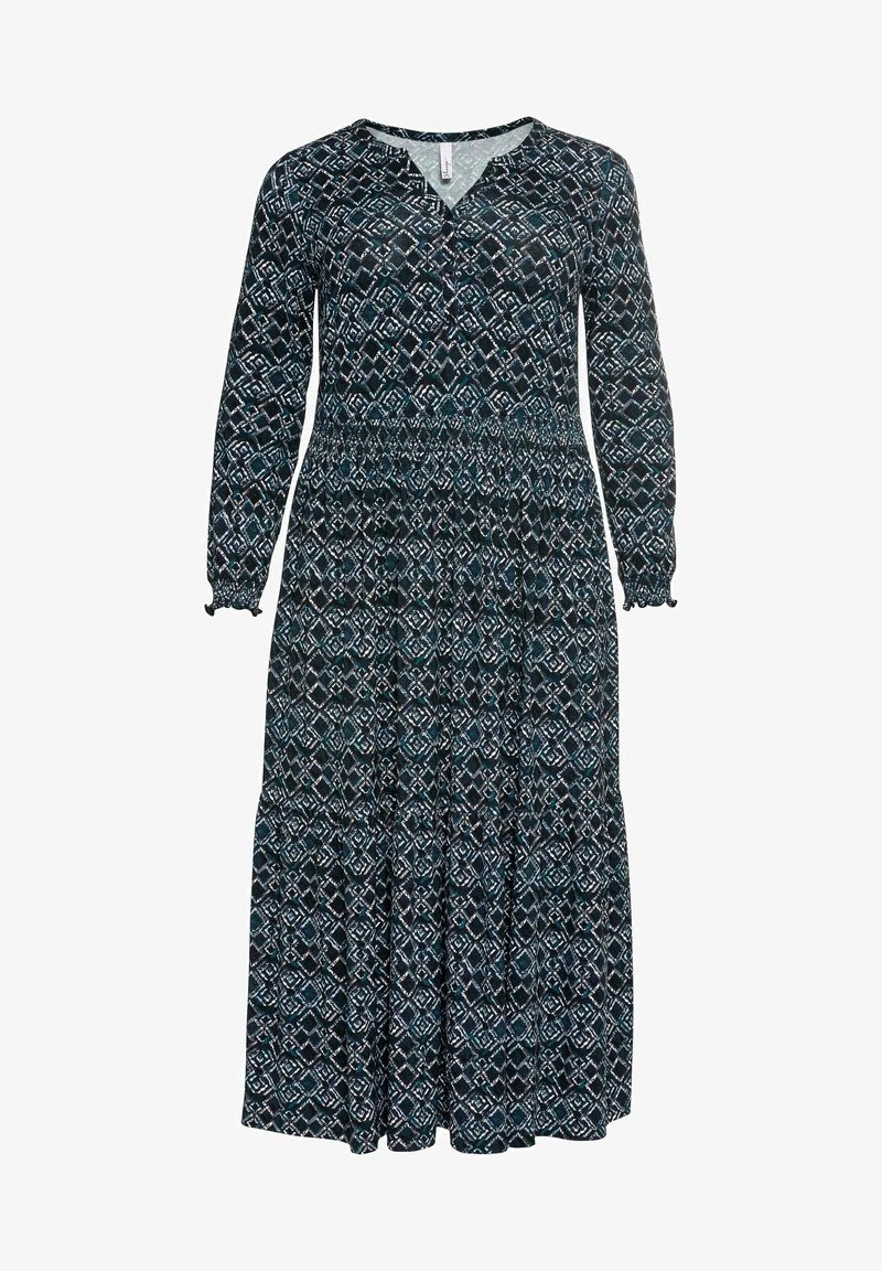 Sheego Blusenkleid - Marine Bedruckt 8 Sheego Blusenkleid - Marine Bedruckt – Bild 6