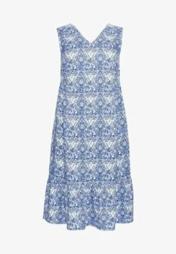 Sheego MIDI - Freizeitkleid - Weiß Bedruckt -Sheego bcbab3c1d7c64e9fa11cb1ab3f8039a3