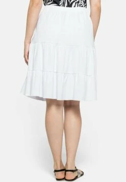 Sheego STRAND - A-Linien-Rock - Weiß -Sheego bcc5a95d84d64a2ba1236a719df9330a