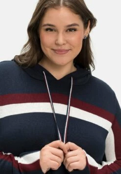 Sheego Kapuzenpullover - Nachtblau -Sheego bd16a35f60a143cc9a5cdd6eb2cd3eb1