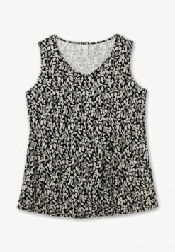 Sheego Top - Schwarz Gemustert -Sheego bd3daf105ae14588adb83b56bba4242b