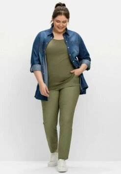 Sheego TANK - Top - Khaki -Sheego bd684c157ba1447a9c3323eb69529289