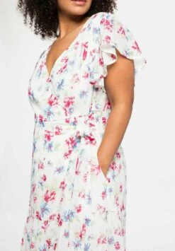 Sheego Maxikleid - Weiß Bedruckt -Sheego bd8a07aadbbf47d283e7e91e97f700c0