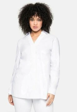 Sheego Hemdbluse - Weiß 11 Sheego Hemdbluse - Weiß -Sheego be5f13b7c3b3416380477f8aec3d0972 1