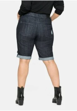 Sheego Jeans Shorts - Blue Black Denim 9 Sheego Jeans Shorts - Blue Black Denim -Sheego bee13818ac124a229e05757effc9caa5