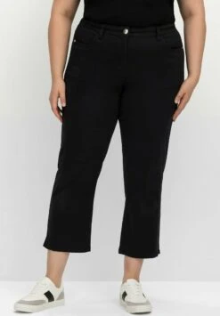 Sheego TWILL - Stoffhose - Schwarz