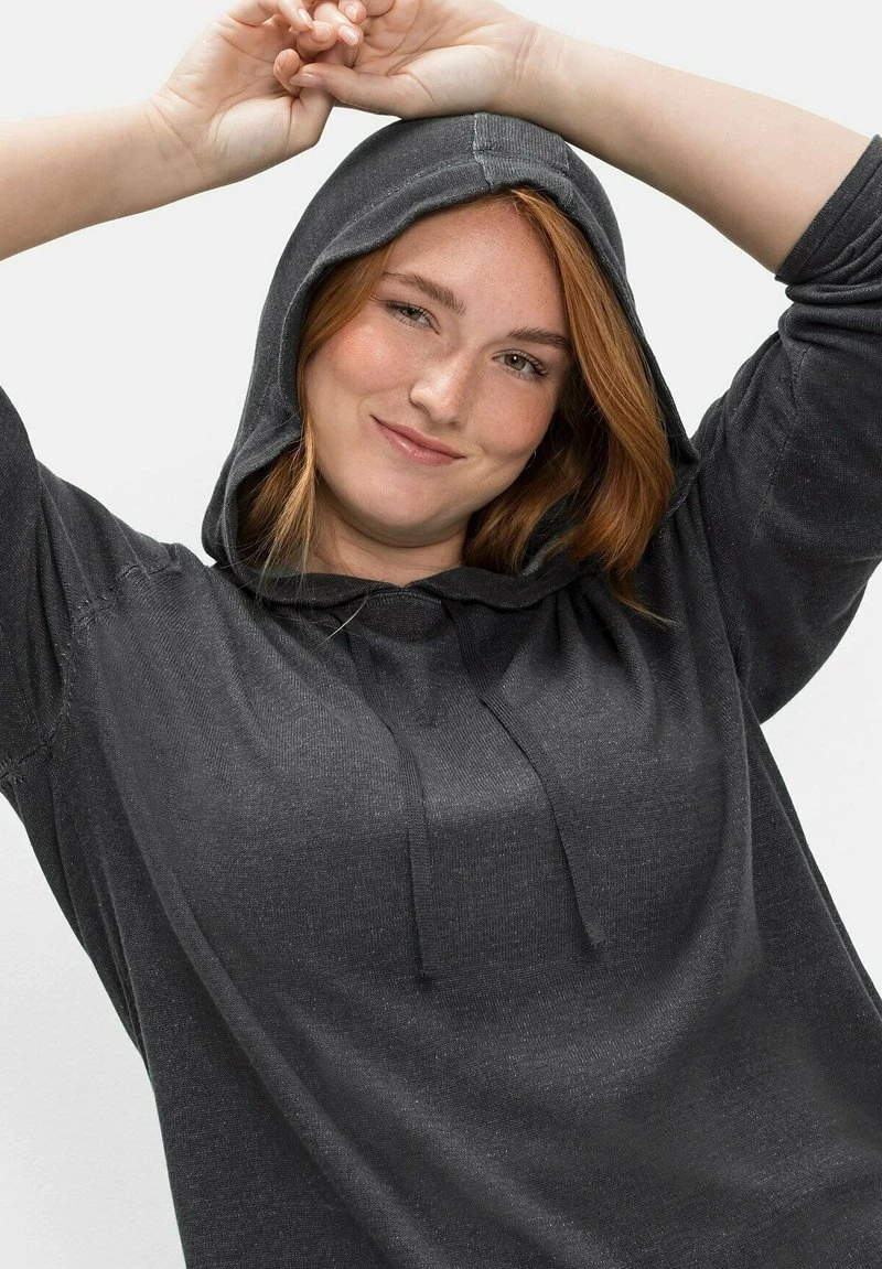 Sheego Strickpullover - Schwarz 6 Sheego Strickpullover - Schwarz – Bild 4