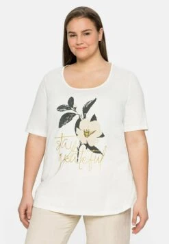 Sheego T-Shirt Print - Offwhite -Sheego bf1e84495db142bb997be7bcfc7871ea