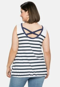 Sheego Top - Nachtblau Gestreift 10 Sheego Top - Nachtblau Gestreift -Sheego bfc88bfe3b8e4706b74812d26fe87532