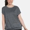 Sheego Sport T-shirt - Mottled Grey -Sheego c10d8b6b28334e4e9e7173c67a26c255