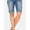 Sheego Jeans Shorts - Light Blue Denim