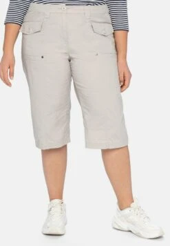 Sheego Shorts - Beigefarben